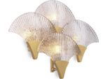 Casa Padrino Lampada Da Parete A Led Color Ottone Antico/Grigio 40 X 11 X H. 29,5 Cm - Hotel & Restaurant Wall Lamp - Luxury Collection