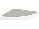 Vidaxl Scaffale Scorrevole Ad Angolo Effetto Rovere E Bianco 35X35X3,8 Cm Mdf