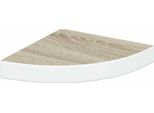 Vidaxl Scaffale Scorrevole Ad Angolo Effetto Rovere E Bianco 25X25X3,8 Cm Mdf