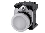 Siemens Spia Luminosa Piatta Bianco 24 V/Ac, 24 V/Dc Sirius Act 3SU1102-6AA60-1AA0 1 Pz