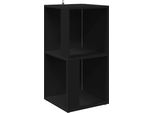 Vidaxl Scaffale Ad Angolo Nero 33X33X67 Cm Materiale A Base Di Legno