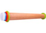 Mattarello In Legno Regolabile Krumble - Mattarello Regolabile Per Determinare Lo Spessore Della Pasta - 10, 6, 4 O 2 Mm - Marrone Con Colore