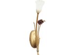 Casa Padrino Luxury Art Nouveau Led Wall Light Rose Gold / Red / White 8 X 15 X H. 35 Cm - Applique Barocche E Liberty