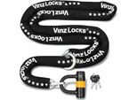 Vinz Trivor Lucchetto A Catena ø11Mm | Art 4 | Lucchetto Moto Catena Ciclomotore | Lucchetto Moto Sicuro Scooter & E-Scooter & Lucchetto Blindato | 120 - 300 Cm X (300Cm)