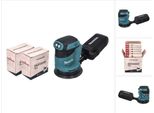 Makita Dbo 180 Z Levigatrice Eccentrica A Batteria 18 V - 125 Mm + 2X Set Di Levigatura Toolbrothers Turtle - Senza Batteria, Senza Caricabatterie