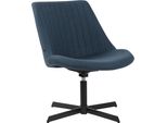 Clp Lounger Granby In Tessuto Con Struttura E Schienale In Metallo, Blu