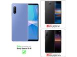 Cadorabo Cover Per Sony Xperia 10 Iii Cover Protettiva In Turchese Cover Protettiva Cover Per Telefono Cellulare Cover Fiori Custodia Fiore