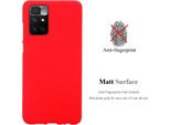 Cadorabo Custodia Protettiva Per Xiaomi Redmi 10 / Redmi Note 11 4G Custodia In Rosso Per Cellulare Tpu Etui Cover Case