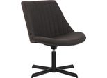 Clp Lounger Granby In Tessuto Con Struttura E Schienale In Metallo, Grigio Scuro