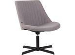 Clp Lounger Granby In Tessuto Con Struttura E Schienale In Metallo, Grigio