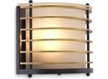 Casa Padrino Lampada Da Parete In Ottone Antico / Nero 26,5 X 19 X H. 22,5 Cm - Lampada Da Parete Semicircolare In Rame Con Vetro Satinato - Lampada Da Parete Per Hotel E Ristoranti