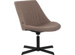 Clp Lounger Granby In Tessuto Con Struttura E Schienale In Metallo, Color Tortora