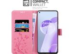 Cadorabo Cover Per Oneplus 9RT 5G Cover Protettiva In Rosa Cover Protettiva Cover Telefono Cellulare Cover Fiori Custodia Fiore