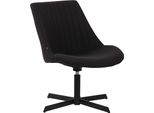 Clp Lounger Granby In Tessuto Con Struttura E Schienale In Metallo, Nero