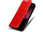 Cadorabo Custodia Per Sony Xperia 1 Iii Custodia Protettiva In Rosso Custodia Per Cellulare Custodia Cover Chiusura Magnetica