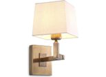 Casa Padrino Lampada Da Parete In Ottone Vintage / Bianco 15 X 30 X H. 28 Cm - Lampada Da Parete Nobile Con Braccio Girevole E Paralume - Qualità Lussuosa