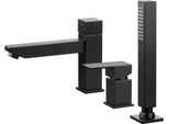 Miscelatore Per Vasca, 3 Fori Monocomando, Miscelatore Nero