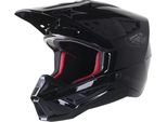 Casco S-M5 Scout Helmet Ece, Alpinestars (Nero/Argento Lucido Opaco, Taglia Xl)