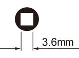 Icetoolz Spaak Chiave Per Nippli 12D5 Per Nippli Da 3,6 Mm (Quadrati)