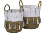 Boltze Home Basket Raola Set Da 2 Pezzi Ø26Xh28/Ø30Xh31Cm