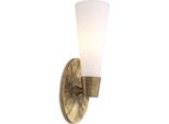 Casa Padrino Lampada Da Parete Colori Ottone Vintage / Bianco 12 X 15,5 X H. 41 Cm - Hotel & Restaurant Wall Lamp - Luxury Collection