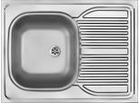 1-Bowl Steel Sink With Drainer - Overlay