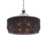 Casa Padrino Lampadario In Acciaio Color Bronzo Ø 90 X H. 61 Cm - Lampadario Rotondo Per Hotel E Ristoranti - Qualità Eccellente