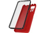 Custodia Protettiva Per Xiaomi Redmi Note 11 / Note 11S, Fronte + Retro - Rosso