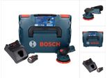 Bosch Gex 12V-125 Levigatrice Rotorbitale A Batteria Professionale 12 V 125 Mm Brushless + 1X Batteria Ricaricabile 3,0 Ah + Caricabatterie + L-Boxx