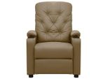 Vidaxl Sedia Per Massaggi Cappuccino-Marrone In Pelle Finta