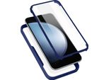 Avizar, Custodia 360° Per Galaxy A53 5G Resistente Agli Urti Con Telaio In Silicone Rigido, Blu