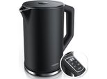 Bollitore Elettrico Arendo 303879, 2200W, 1,5L, Nero