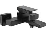 Miscelatore Da Bagno Di Design Per Montaggio A Parete Senza Set Doccia Nero