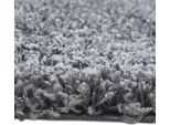 Tappeto In Vaporoso Shaggy Color Antracite - 160 Cm Rotondo