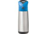 B.Box Termos Da Bere Con Cannuccia 500 Ml Blu Grigio