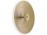 Casa Padrino Lampada Da Parete A Led Color Ottone Antico Ø 37,5 Cm - Lampada Da Parete Rotonda In Metallo - Lampada Da Parete Per Hotel E Ristoranti - Collezione