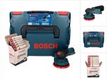 Bosch Gex 12V-125 Levigatrice Rotorbitale Professionale A Batteria 12 V 125 Mm Brushless + L-Boxx ( 0601372100 ) + Set Di Levigatura Toolbrothers Turtle - Senza Batteria, Senza Caricabatterie