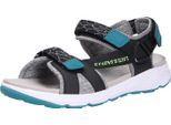 Superfit 1-000580-0000 Sandalo Da Ragazzo Criss Cross Nero, Nero, Misura 36