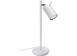 Lampada Da Tavolo Ring Bianco 1Xgu10 10W Acciaio 43X19.5X14.5Cm Sollux Lighting