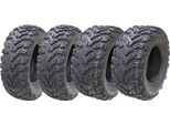 25X10.00-12 & 25X8.00-12 Pneumatici Quad Atv 6Ply Wanda E-Marked Legal (Set Di 2 &2)
