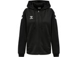 Hummel Hmlcore Xk Poly Zip Hood Sweat Donna, Nero, Xs