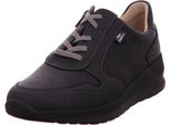 Finn Comfort Mori Scarpe Basse Da Donna, Pelle Elasticizzata, Nero, Nuovo - Scarpe Da Donna, Scarpe Comode Stringate, Nero, Pelle (Nuri/Neronestretch)