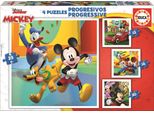 Educa Puzzle Topolino E Amici 4In1 (12,16,20,25 Pezzi)