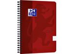 Quaderno A Spirale Oxford Nordic Touch A5+, A Righe, 70 Fogli, Rosso