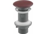 Set Di Rifiuti 5/4" Click-Clack, Coperchio In Ceramica, H.20-70Mm, Rosso Maroon"