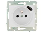 Solera Presa Bipolare Con T/T Laterale 16A 250V Con Usb Con Tapparella S.Europa