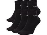 Nike Everyday Cushioned Quarter (6 Paia) Nero S
