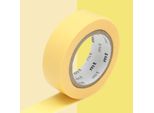 Nastro Adesivo Decorativo, Monocolore - Giallo - 1,5 Cm X 7 M