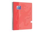 Quaderno A Spirale Oxford Nordic Touch A4+, A Righe, 70 Fogli, Arancio Salmone