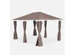 Telo Di Tetto + Tende Per Pergola 3X4M Divio, Talpa